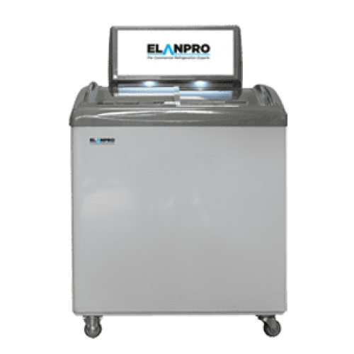 Curved Glass Chest Freezer 169 Ltrs With Canopy Elanpro