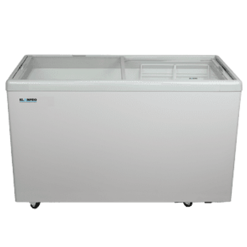 Flat Glass Chest Freezer 439 Ltrs Imported Elanpro