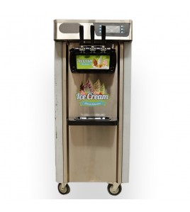 Softy Ice Cream Machine Double Compressor Floor Standing Economic