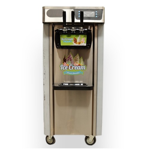 Softy Ice Cream Machine Double Compressor Floor Standing Economic