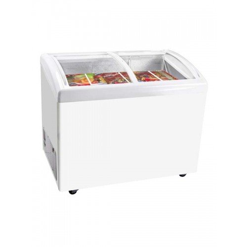 Glass Top Chest Freezer 390 Ltrs