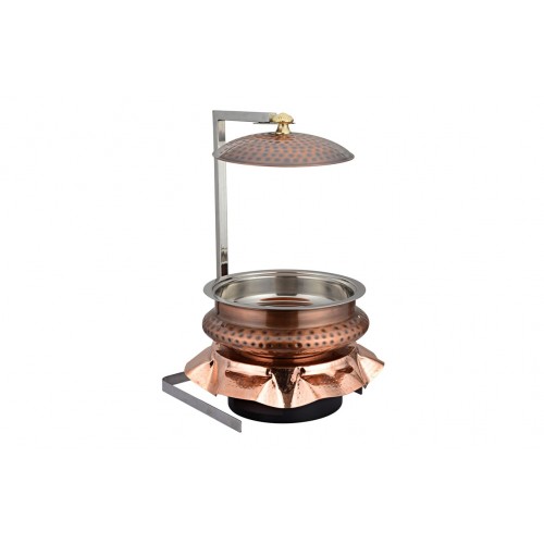 Copper Ss Chafing Dishes With Chowki Stand CKA-571