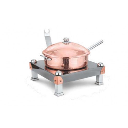 Copper Ss Chafing Dishes With Chowki Stand CKA-736