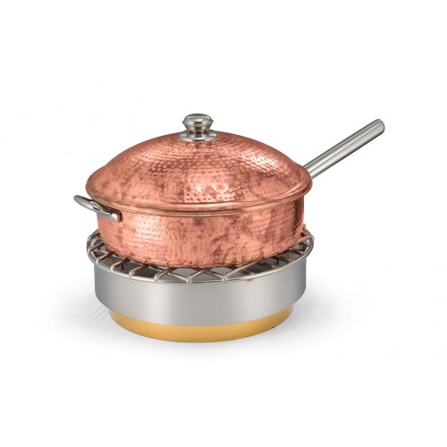 Copper Ss Chafing Dishes With Chowki Stand CKA-796