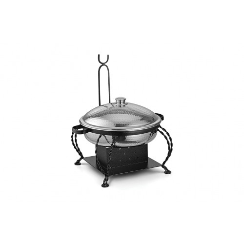 Lift Top Chafing Dishes With Wrought Iron Stand CKA-807