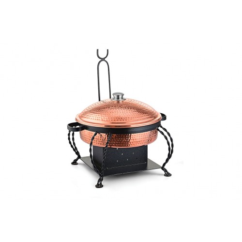 Lift Top Chafing Dishes With Wrought Iron Stand CKA-809