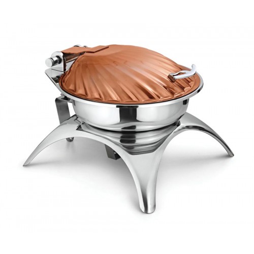 Copper Ss Chafing Dishes With Chowki Stand CKA-208