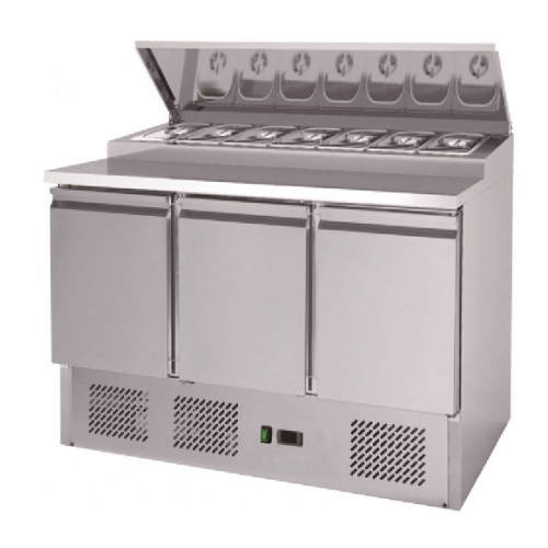 Pizza Preparation Counter 392Ltr 201 SS