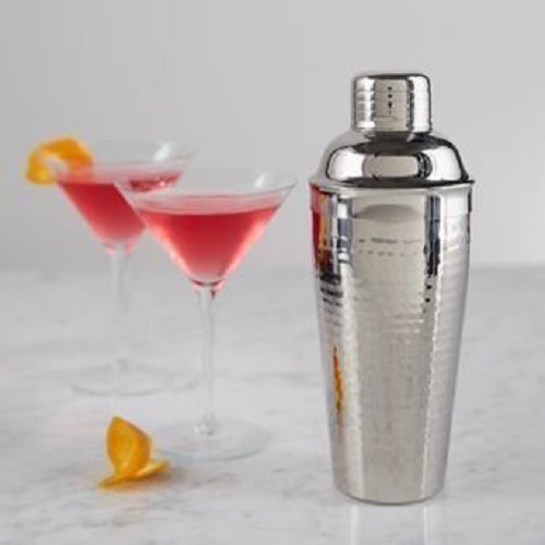 Cocktail Shaker Hammered Stainless Steel 500ml