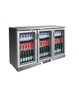 Back Bar Chiller Three Door Stainless Steel Elanpro Back Bar Chiller Three Door Stainless Steel Elanpro