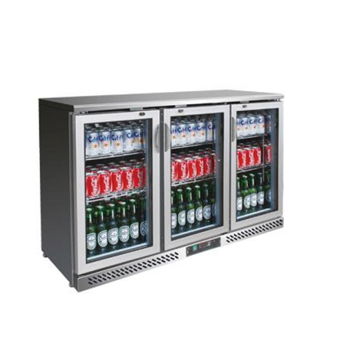 Back Bar Chiller Three Door Stainless Steel Elanpro
