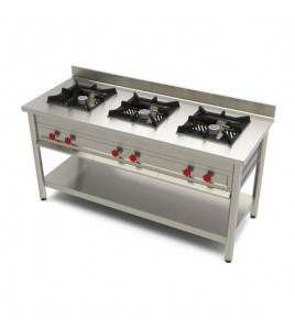 Commercial Gas Range Three Burner Commercial Gas Range Three Burner