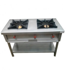 Commercial Gas Range Double Burner Stainless Steel Commercial Gas Range Double Burner Stainless Steel