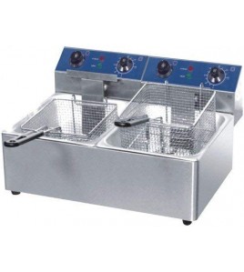 Deep Fryer 16ltr Electric Double Tank Indulge Deep Fryer 16ltr Electric Double Tank Indulge