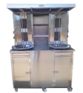 Shawarma Machine Doube Rod 4 Burners
