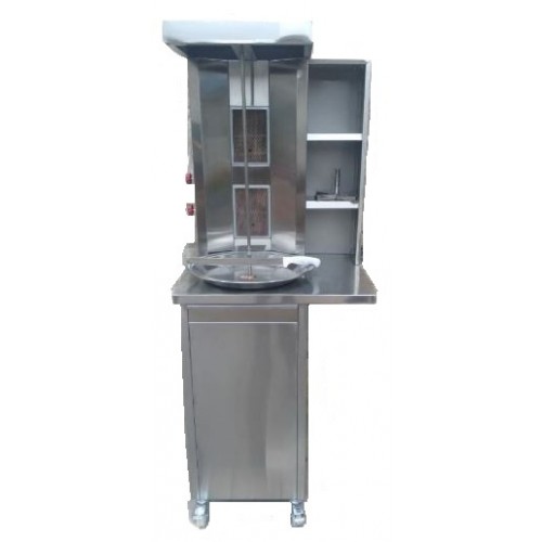 Shawarma Machine Double Burner Semi Utility