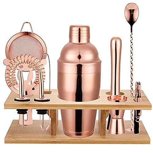 Bar Tool Set Copper With Stand