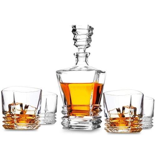 Decanter Set with 6 Whisky Glasses